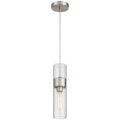 Access Lighting 52009LEDDLP-BS/CLR Brushed Steel 1 Light Led Pendant Image 1