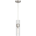 Access Lighting 52009LEDDLP-BS/CLR Brushed Steel 1 Light Led Pendant Image 6