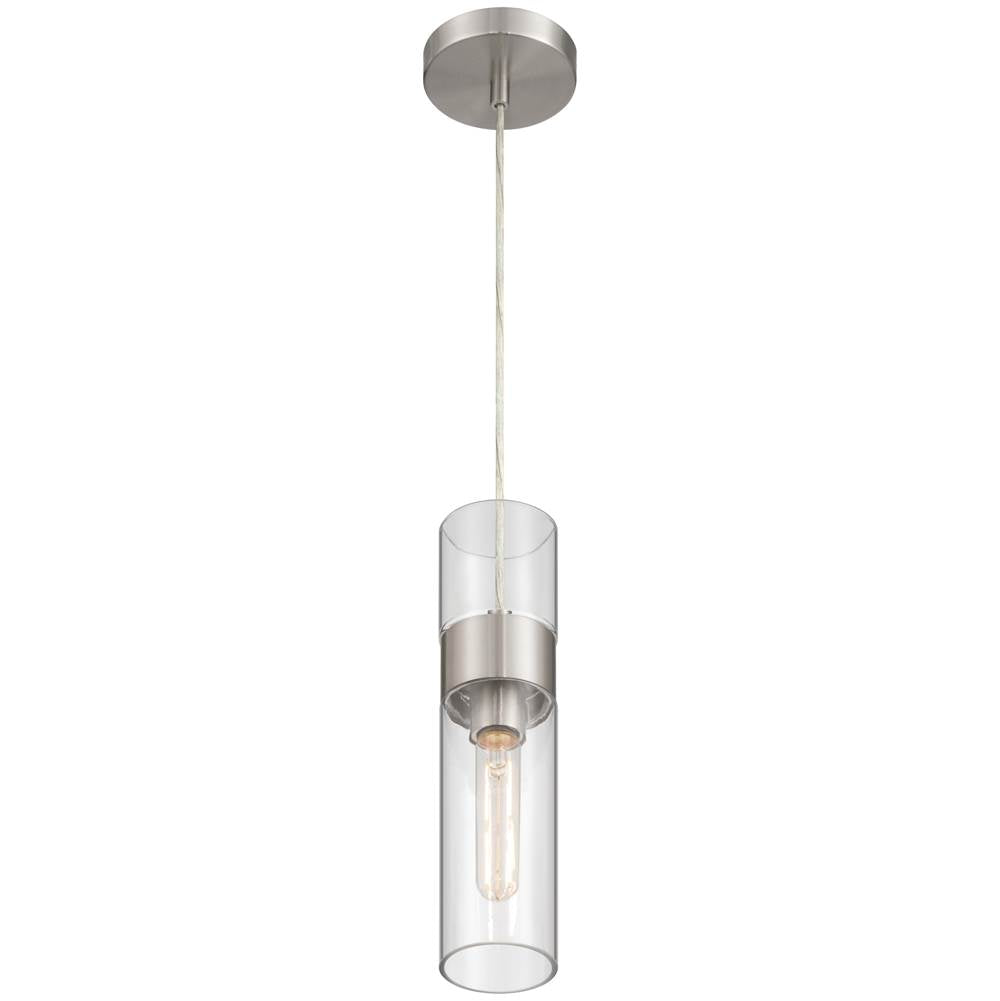 Access Lighting 52009LEDDLP-BS/CLR Brushed Steel 1 Light Led Pendant Image 5