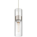Access Lighting 52009LEDDLP-BS/CLR Brushed Steel 1 Light Led Pendant Image 3