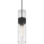 Access Lighting 52009LEDDLP-MBL/CLR Matte Black 1 Light Led Pendant Image 3