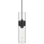 Access Lighting 52009LEDDLP-MBL/CLR Matte Black 1 Light Led Pendant Image 2
