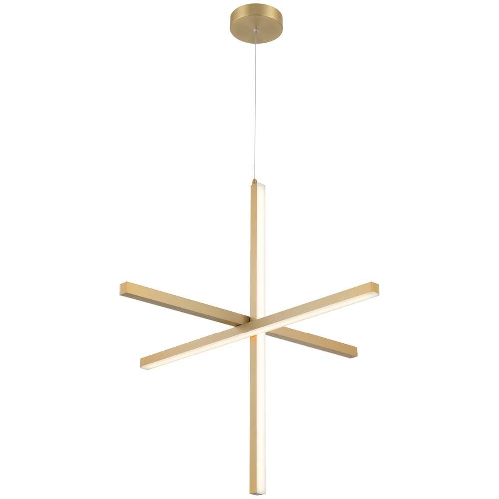 Access Lighting 52065LEDD-BG/ACR Brushed Gold Led Pendant Image 1
