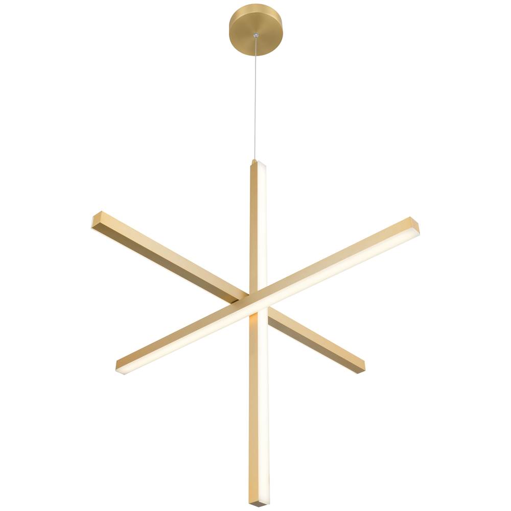 Access Lighting 52065LEDD-BG/ACR Brushed Gold Led Pendant Image 7