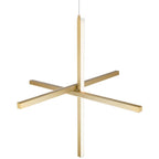Access Lighting 52065LEDD-BG/ACR Brushed Gold Led Pendant Image 5