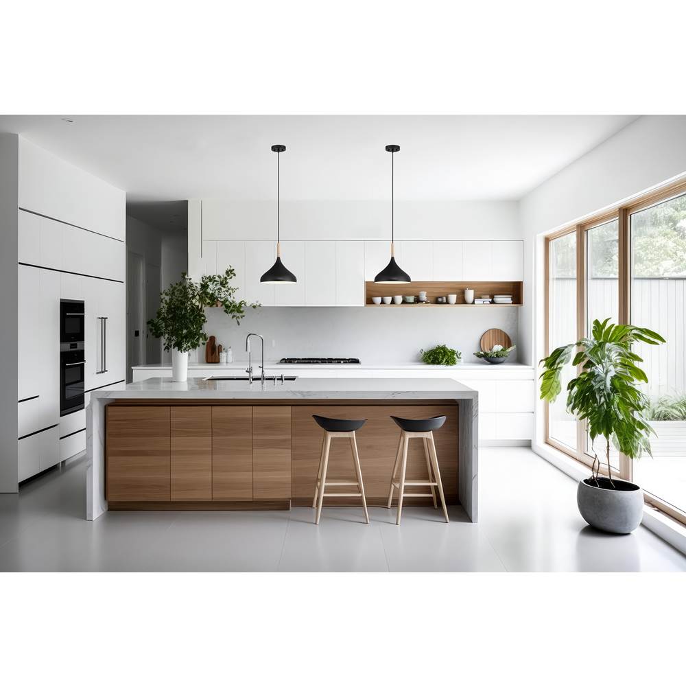 Access Lighting 52086-BL/WGN Black 1 Light Pendant Image 4