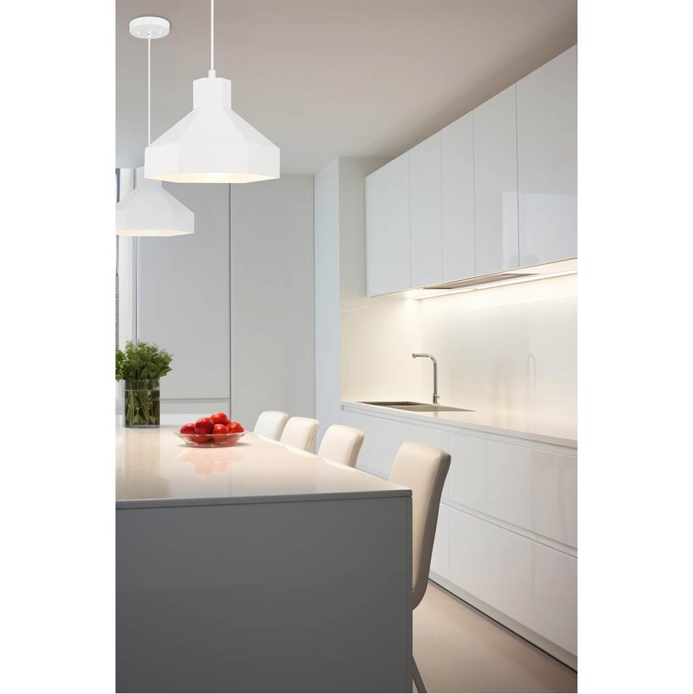 Access Lighting 52088-MWH Matte White 1 Light Pendant Image 3
