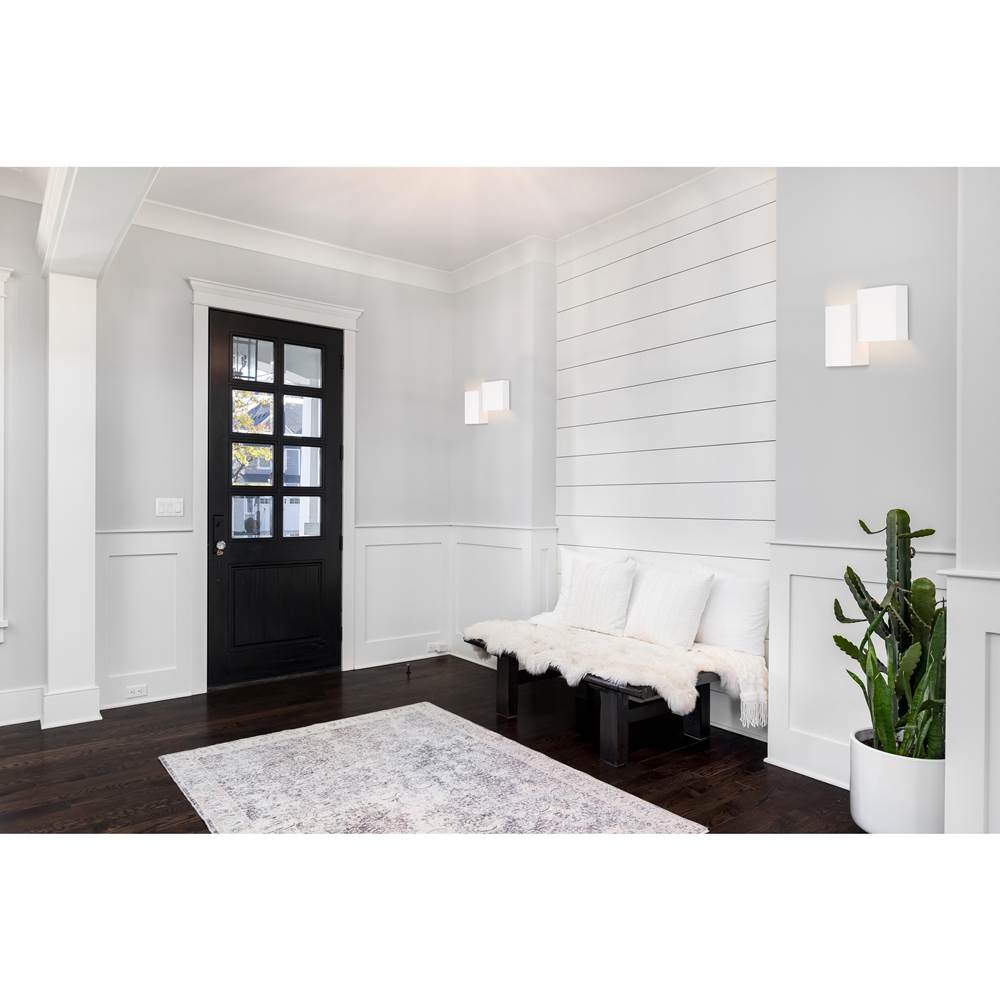 Access Lighting 52181LEDD-MWH/ACR-120V Matte White Madrid Bi-directional Led Wall Sconce Image 3