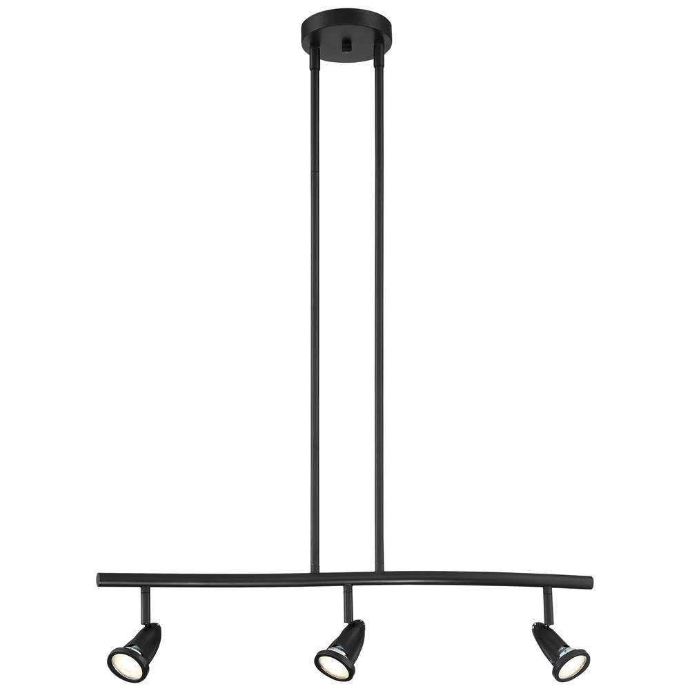 Access Lighting Cobra 3 Light Adjustable Led Pendant Or Semi-flush