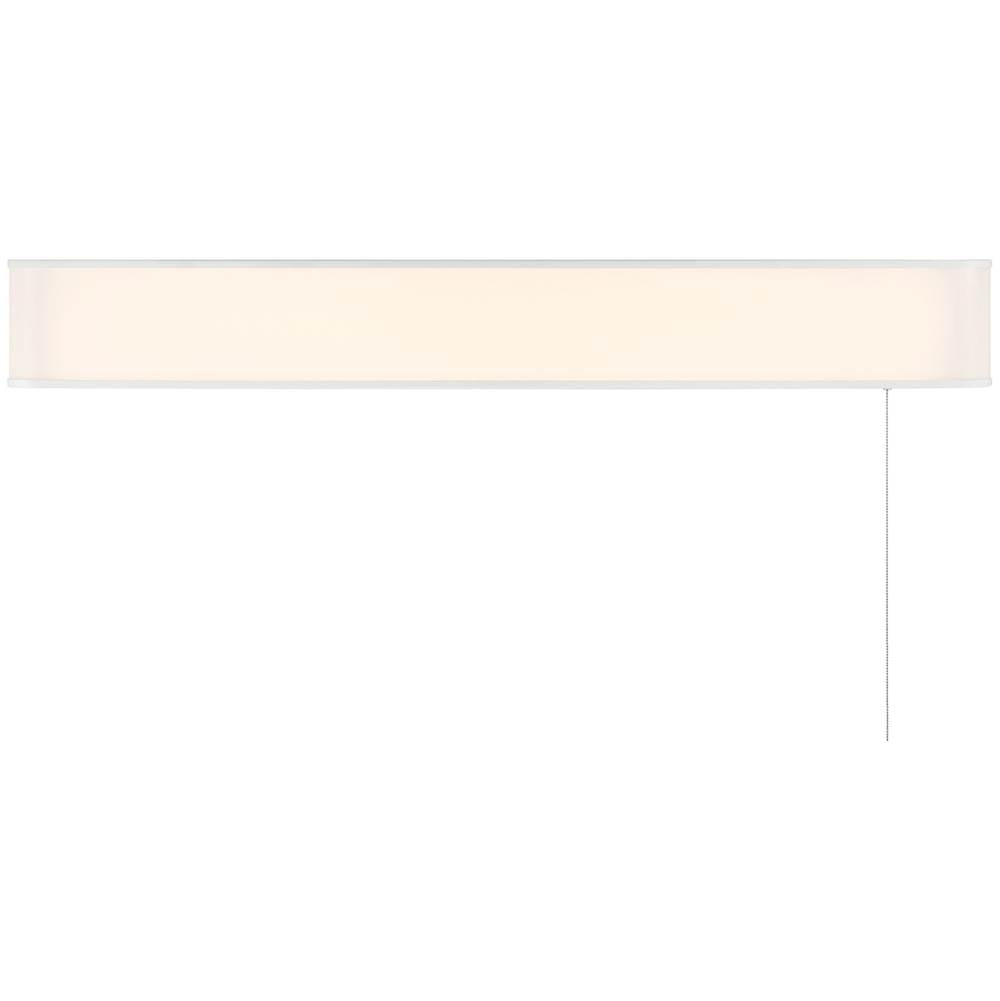Access Lighting 61011-WH/ACR White T8 Pull Chain Wall Mount Image 6