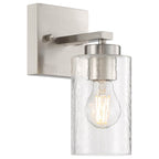 Access Lighting 61051-BS/CLR Brushed Steel 1 Light Wall Sconce Image 1