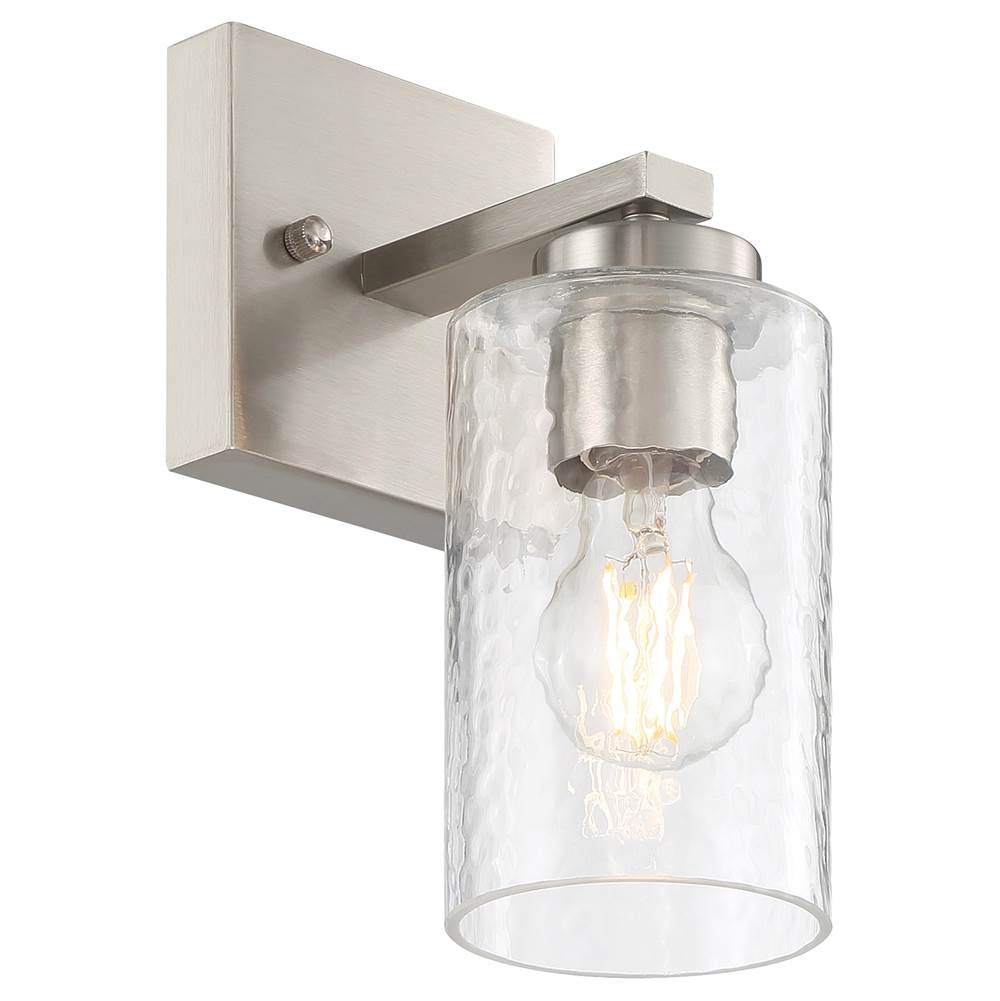 Access Lighting 61051-BS/CLR Brushed Steel 1 Light Wall Sconce Image 5