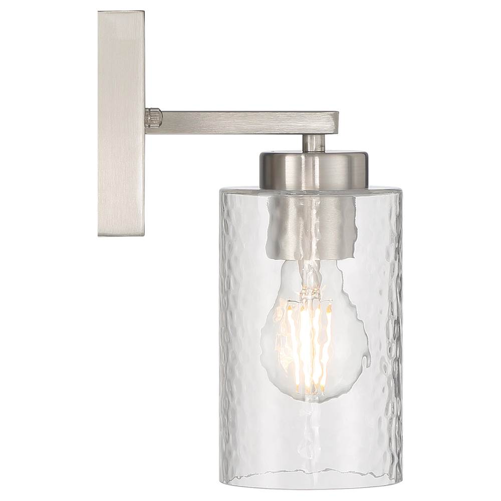 Access Lighting 61051-BS/CLR Brushed Steel 1 Light Wall Sconce Image 4