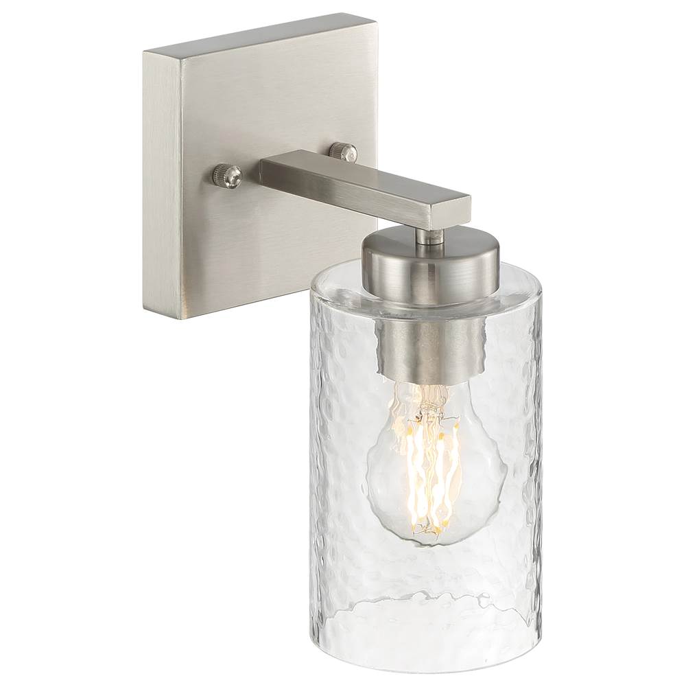 Access Lighting 61051-BS/CLR Brushed Steel 1 Light Wall Sconce Image 3