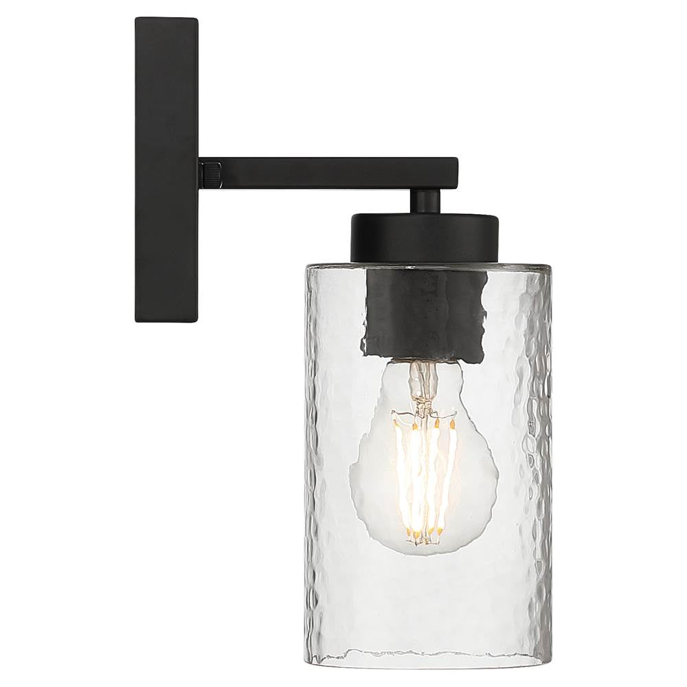 Access Lighting 61051-MBL/CLR Matte Black 1 Light Wall Sconce Image 5