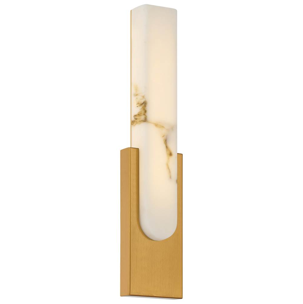 Access Lighting 61071LEDDCS-ABB/ALB Antique Brushed Brass 5cct Led Wall Sconce Image 1