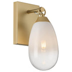 Access Lighting 61101LEDDLP-AB/CFR Antique Brass 1 Light Wall Sconce Image 1
