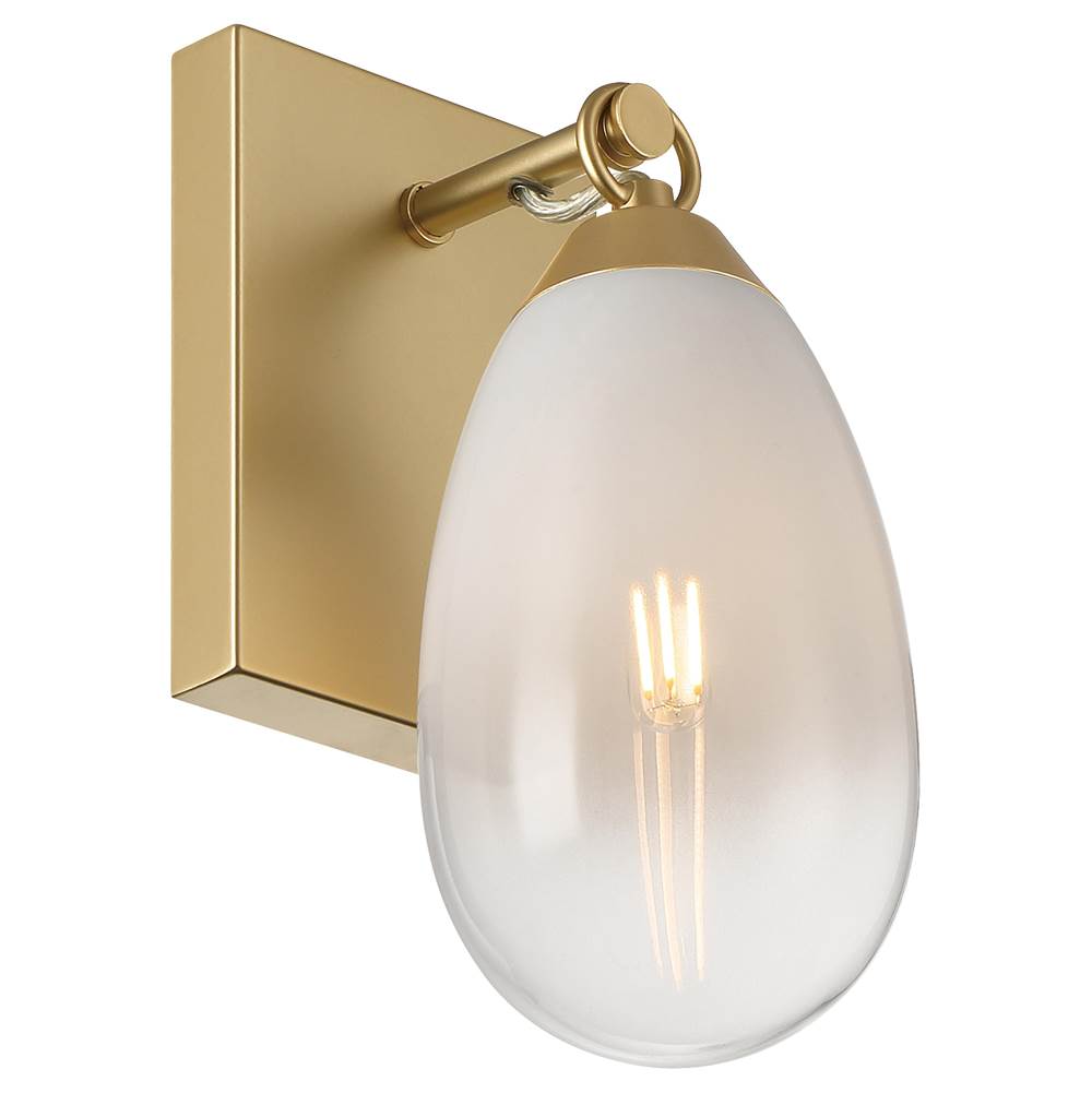 Access Lighting 61101LEDDLP-AB/CFR Antique Brass 1 Light Wall Sconce Image 4
