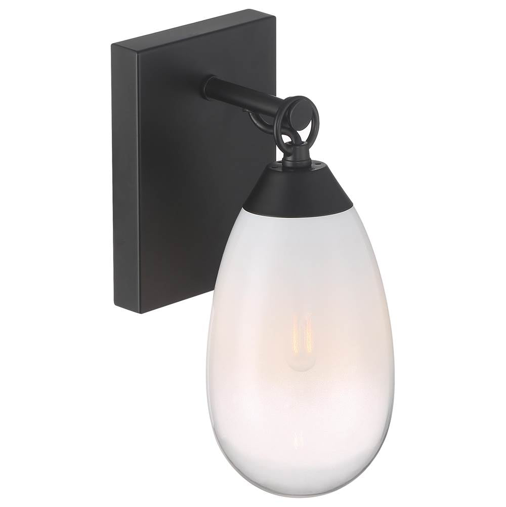 Access Lighting 61101LEDDLP-BL/CFR Black 1 Light Wall Sconce Image 4