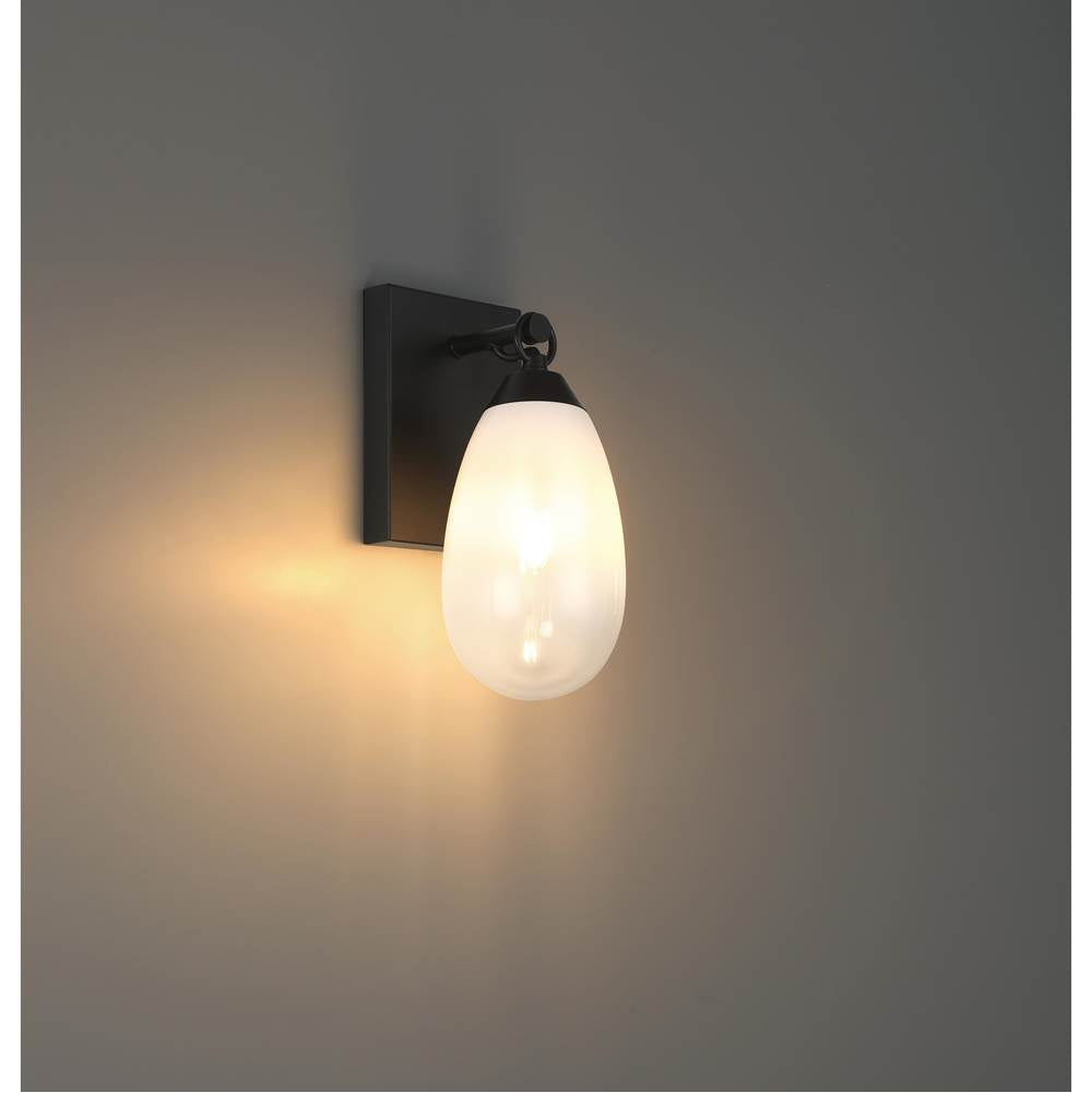 Access Lighting 61101LEDDLP-BL/CFR Black 1 Light Wall Sconce Image 3