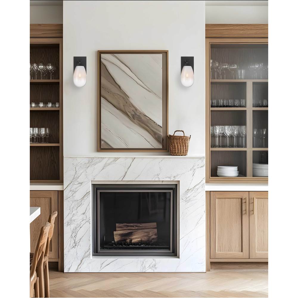 Access Lighting 61101LEDDLP-BL/CFR Black 1 Light Wall Sconce Image 2