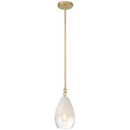 Access Lighting 61106-AB/CFR Antique Brass 1 Light Pendant Image 1