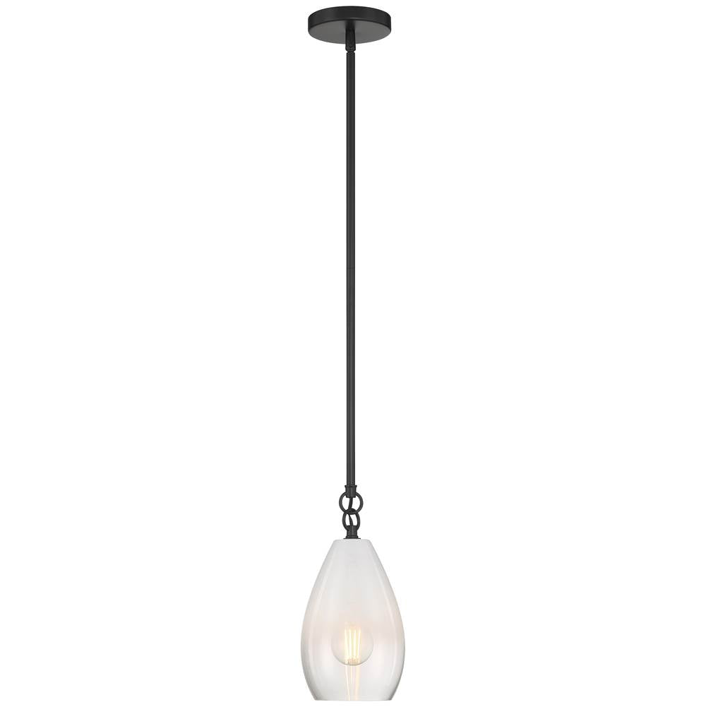 Access Lighting 61106-BL/CFR Black 1 Light Pendant Image 8