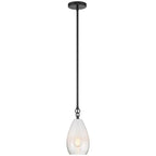 Access Lighting 61106-BL/CFR Black 1 Light Pendant Image 8