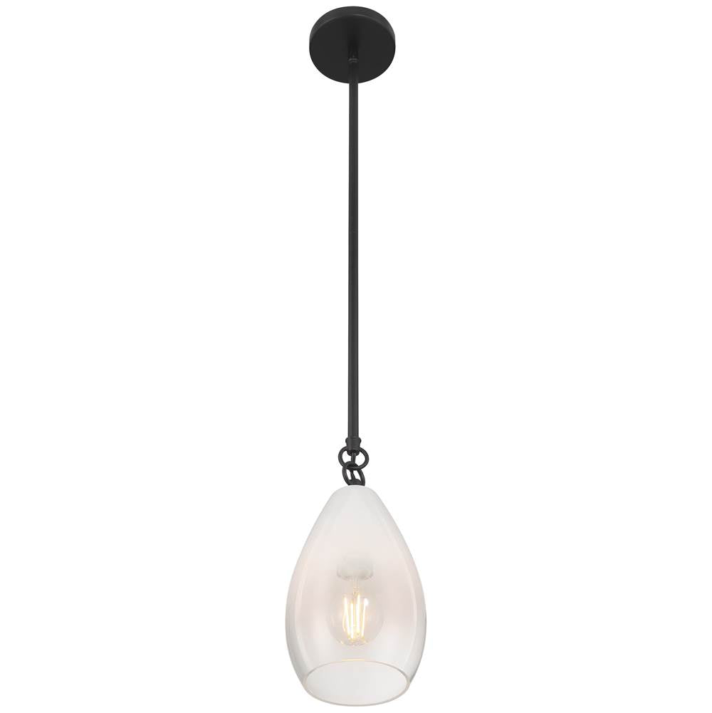 Access Lighting 61106-BL/CFR Black 1 Light Pendant Image 6