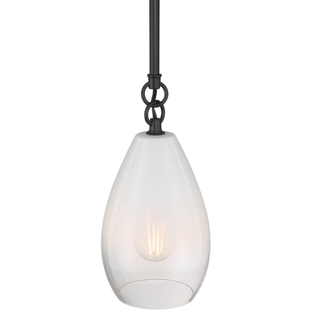 Access Lighting 61106-BL/CFR Black 1 Light Pendant Image 4