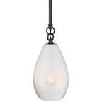 Access Lighting 61106-BL/CFR Black 1 Light Pendant Image 4