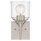 Access Lighting 62001-BS/CLR Brushed Steel 1 Light Wall Sconce Image 7