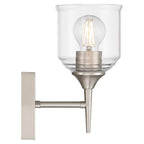 Access Lighting 62001-BS/CLR Brushed Steel 1 Light Wall Sconce Image 6