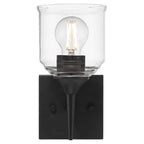 Access Lighting 62001-MBL/CLR Matte Black 1 Light Wall Sconce Image 7