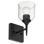 Access Lighting 62001-MBL/CLR Matte Black 1 Light Wall Sconce Image 6
