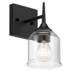 Access Lighting 62001-MBL/CLR Matte Black 1 Light Wall Sconce Image 2