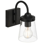 Access Lighting 62021-BL/CLR Black 1 Light Wall Sconce Image 4
