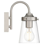 Access Lighting 62021-BS/CLR Brushed Steel 1 Light Wall Sconce Image 4