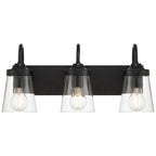 Access Lighting 62023-BL/CLR Black 3 Light Vanity Image 6