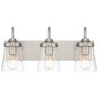 Access Lighting 62023-BS/CLR Brushed Steel 3 Light Vanity Image 6
