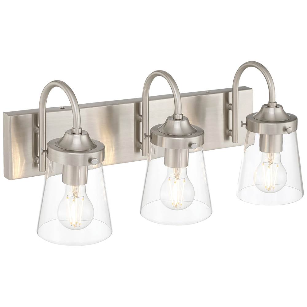 Access Lighting 62023-BS/CLR Brushed Steel 3 Light Vanity Image 3