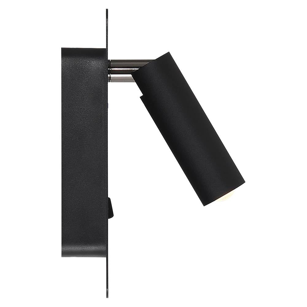 Access Lighting 62087LED-MBL Matte Black Villa Led Reading Light Image 6