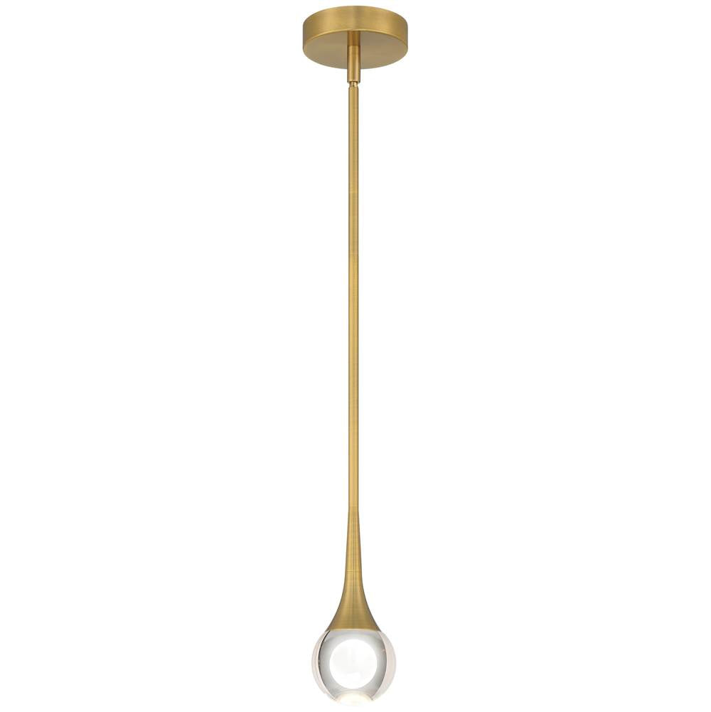 Access Lighting 62115LEDDCS-ABB/CRY Antique Brushed Brass 3cct Led Pendant Image 1