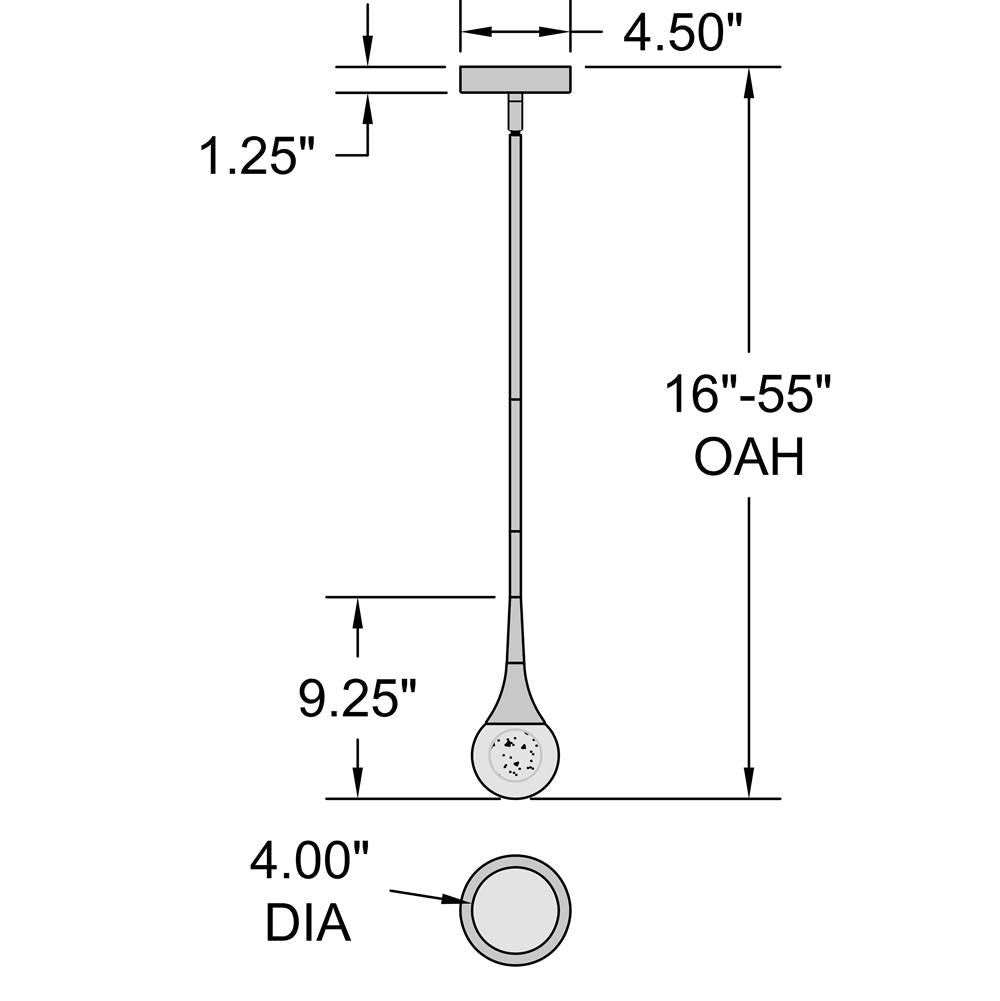 Access Lighting 62115LEDDCS-CH/CRY Chrome 3cct Led Pendant Image 3