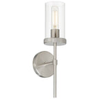 Access Lighting 62308-BS/CLR Brushed Steel 1 Light Wall Sconce Image 1