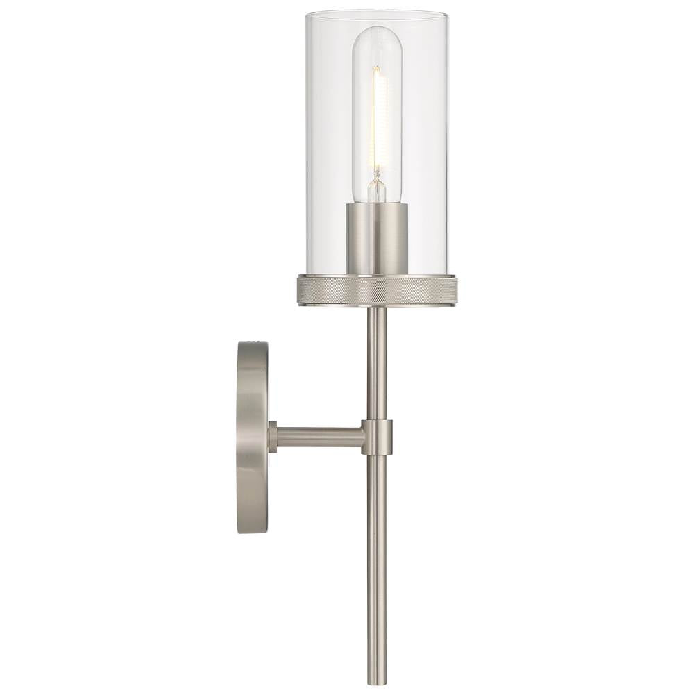 Access Lighting 62308-BS/CLR Brushed Steel 1 Light Wall Sconce Image 5