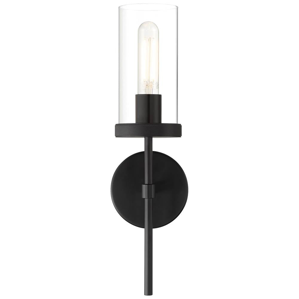 Access Lighting 62308-MBL/CLR Matte Black 1 Light Wall Sconce Image 6