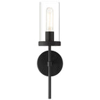 Access Lighting 62308-MBL/CLR Matte Black 1 Light Wall Sconce Image 6