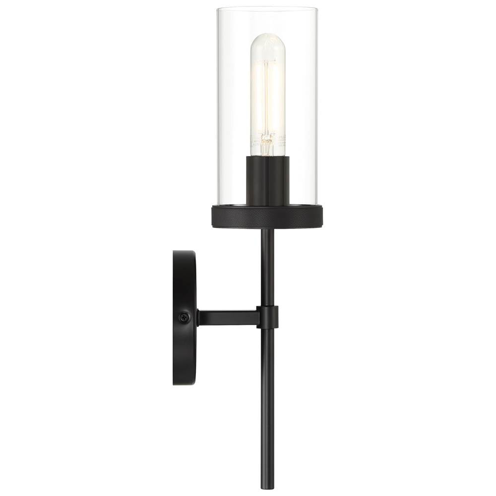 Access Lighting 62308-MBL/CLR Matte Black 1 Light Wall Sconce Image 4