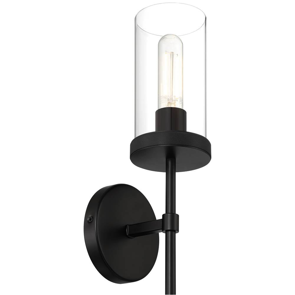Access Lighting 62308-MBL/CLR Matte Black 1 Light Wall Sconce Image 3